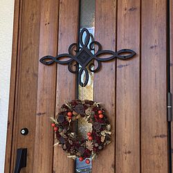 玄関/入り口/玄関ドア/リース/Studio Clip/クリスマスのインテリア実例 - 2015-11-15 21:02:20