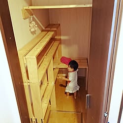 棚/1×4DIY/茶色インテリア/生活感のある家/物置...などのインテリア実例 - 2016-09-09 11:12:41