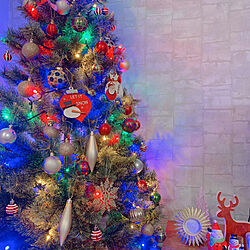 クリスマスツリー150cm/salut!/3COINS/雑貨/暮らしを楽しむ...などのインテリア実例 - 2022-12-18 21:21:09
