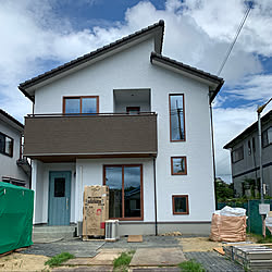 新築建築中/もうすぐ引き渡し/完成楽しみ♡/ケイミュー 光セラ/窓木目調...などのインテリア実例 - 2021-07-18 16:02:07