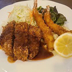 玄関/入り口/メンチカツ定食/エビフライもあるよ/クロワッサンのインテリア実例 - 2024-03-09 15:15:37