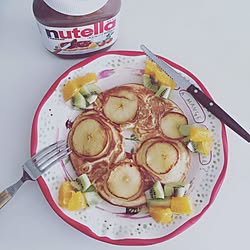 机/nutella/ブランチ/ホットケーキ/Anthropologieのインテリア実例 - 2017-02-11 22:34:20