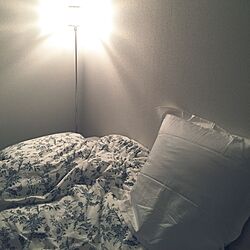 ベッド周り/塩系インテリアに憧れる/IKEA/一人暮らし/グレー好き♡...などのインテリア実例 - 2016-03-27 00:34:51