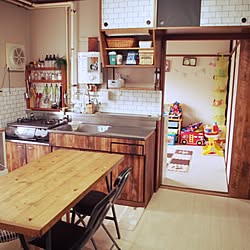 キッチン/築30年超/壁紙屋本舗/賃貸DIY/ものを減らしたい...などのインテリア実例 - 2017-06-30 21:53:50