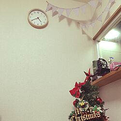 リビング/時計/ニトリ/クリスマスツリーのインテリア実例 - 2016-12-10 16:44:14