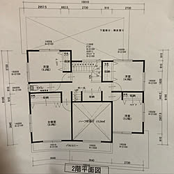 部屋全体/縦長のおうち/間取り打ち合わせ/間取り2F/小屋裏収納...などのインテリア実例 - 2018-07-05 21:22:26