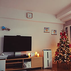 リビング/クリスマス/クリスマスツリー150cm/オーナメント ニトリ/IKEA 雑貨...などのインテリア実例 - 2018-12-14 18:38:16