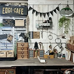 机/DIY/男前も可愛いも好き/EDGE-CAFE/ステンシル...などのインテリア実例 - 2016-12-15 17:21:48