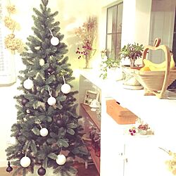 リビング/オーナメント/IKEA/クリスマスツリー180cm/クリスマスツリー...などのインテリア実例 - 2016-12-22 00:16:16