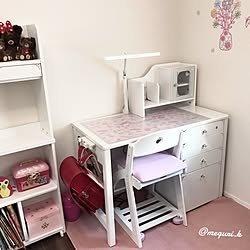 子ども部屋/娘の部屋/新一年生/入学準備/コイズミ学習デスク...などのインテリア実例 - 2017-03-19 07:33:26