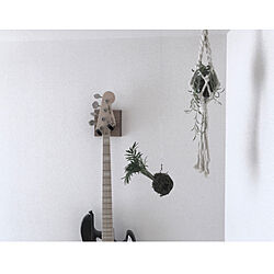 壁/天井/FenderUSA/マクラメ/ベースギター/観葉植物...などのインテリア実例 - 2018-05-22 20:17:42