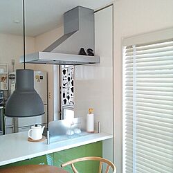 キッチン/IKEA 照明/ダイニング側から/アルファベットプレート/IKEAのインテリア実例 - 2014-01-11 11:52:33