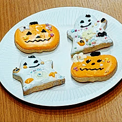 アイシングクッキー/わたしのハンドメイド 秋/かぼちゃ/ハロウィン/キッチンのインテリア実例 - 2020-10-24 22:58:12