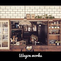 キッチン/ステンシル/DIY/男前インテリア/wagonworksのインテリア実例 - 2016-05-26 21:23:18