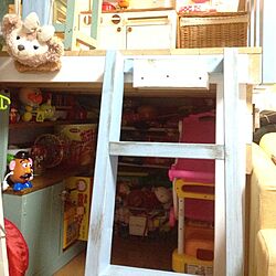 リビング/DIY　/ロフト風、娘スペース/おもちゃいっぱい/子どもスペースのインテリア実例 - 2014-05-05 22:55:04