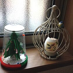 玄関/入り口/クリスマスツリー？/卵の殻/鳥部♡のインテリア実例 - 2013-12-18 07:54:32