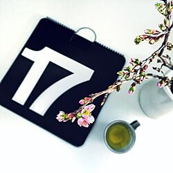 机/カレンダー/日めくりカレンダー/MAX365/桜...などのインテリア実例 - 2017-03-18 00:21:23
