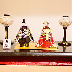 玄関ディスプレイ/ひな祭り/日本の伝統/新しい伝統/ガラスのお雛様...などのインテリア実例 - 2022-01-23 21:00:27