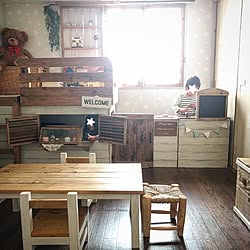 ベッド周り/賃貸DIY/賃貸でも楽しく♪/インスタ→chii_ne/子ども部屋...などのインテリア実例 - 2017-03-26 09:34:45