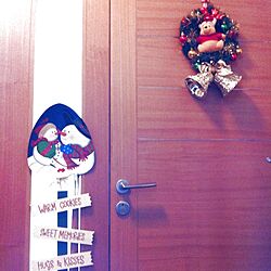 玄関/入り口/クリスマスバージョン/飾り物/ニトリのインテリア実例 - 2012-11-26 10:33:15
