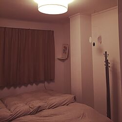 ベッド周り/北欧/IKEA 照明/物干し竿/脚付きマットレス...などのインテリア実例 - 2016-04-29 00:31:16