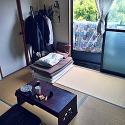 部屋全体/布団を干す/和室/畳/木製家具...などのインテリア実例 - 2015-04-12 15:02:12