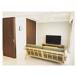 部屋全体/テレビボード/新築マンションインテリア/新築マンション/インテリアデザインヴィーナス...などのインテリア実例 - 2018-12-02 11:49:25