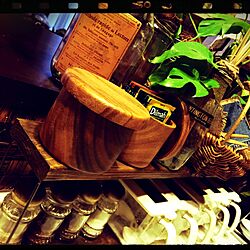 キッチン/リメイク瓶/調味料棚DIY/手作り雑貨/DIY...などのインテリア実例 - 2015-12-29 02:04:54