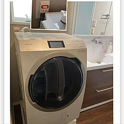 シンプルな暮らし/洗濯機周り/パナソニック洗濯乾燥機/バス/トイレのインテリア実例 - 2021-05-01 23:06:31