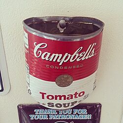 壁/天井/Cambell's缶/Campbell's Soup can /USA/アメリカン雑貨...などのインテリア実例 - 2014-08-15 08:00:03