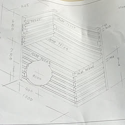 図面/DIY/普段は製缶屋さん/室外機カバーDIY/初DIY♪...などのインテリア実例 - 2020-04-11 16:07:22