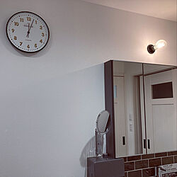 洗面所の時計/掛け時計/時計/バス/トイレのインテリア実例 - 2022-03-12 00:26:35