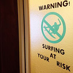 バス/トイレ/お風呂でサーフィンは危ないよ。/ステンシルシート自作/いいね、フォロー本当に感謝デス☺︎のインテリア実例 - 2016-02-05 15:44:23