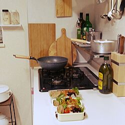 キッチン/フライパン/ナイフスタンド/MODA300+'/IKEAのまな板...などのインテリア実例 - 2017-05-25 07:30:32