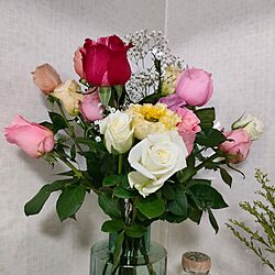 キッチン/花のある暮らし/薔薇が好き/いいね、フォロー本当に感謝です♡/ご覧頂きありがとうございます♡...などのインテリア実例 - 2023-04-23 15:14:56