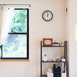 棚/窓/時計/IKEA/男前のインテリア実例 - 2016-11-17 14:11:40