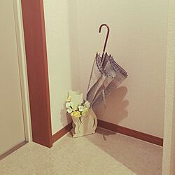 玄関/入り口/傘立て/100均/ダイソー/お花を飾るのインテリア実例 - 2016-06-16 23:28:27