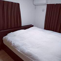ベッド周り/何も置かない/シンプルな暮らし/地味な部屋/おきにいり空間のインテリア実例 - 2021-06-10 19:31:13