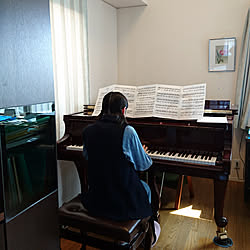 部屋全体/暮らしの一コマ/グランドピアノ/楽器のある部屋のインテリア実例 - 2018-03-17 12:12:22