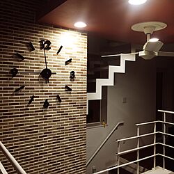 壁/天井/クロック/照明/階段吹抜のインテリア実例 - 2016-11-13 00:36:40