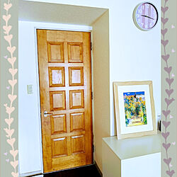 キッチン/わが家のドア/ありがとう❤/賃貸マンション/絵画を飾るのインテリア実例 - 2020-09-28 09:32:05