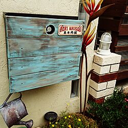 玄関/入り口/DIY/アンティーク/オイルステイン/エイジング塗装のインテリア実例 - 2016-11-22 21:07:33