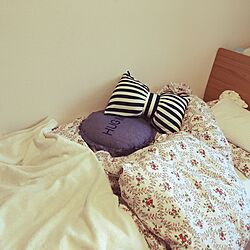 ベッド周り/フランフランのクッション/IKEA/無印良品/北欧のインテリア実例 - 2015-11-02 00:36:52