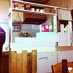 キッチン/リメイク/木。木材。廃材。/DIY/雑貨のインテリア実例 - 2013-03-22 23:10:54