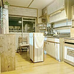 部屋全体/団地/DIY/だってそれが…/キッチン改造中...などのインテリア実例 - 2017-02-01 20:47:17