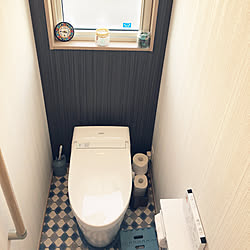 バス/トイレ/トイレはTOTO派/やたら日当たりの良いトイレ/バルセロナ土産の時計/おまる撤去のインテリア実例 - 2018-07-14 15:51:50