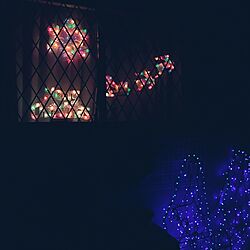 玄関/入り口/雪の結晶ライト✨/トナカイサンタライト✨/Merry Christmas✨/1階部屋...などのインテリア実例 - 2016-11-12 18:40:29