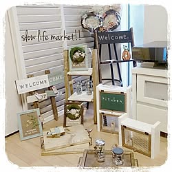 棚/slow life market/多肉寄せ植え/＊Dou Dou market＊/ウッドピック♥︎...などのインテリア実例 - 2015-09-30 17:28:06