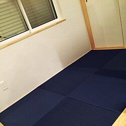 畳は落ち着く/３畳の畳スペース/カラー畳/藍色/和室...などのインテリア実例 - 2015-12-31 01:42:35