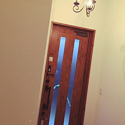 玄関/入り口/リクシルの玄関ドア/レトロ/照明のインテリア実例 - 2016-04-21 09:56:06